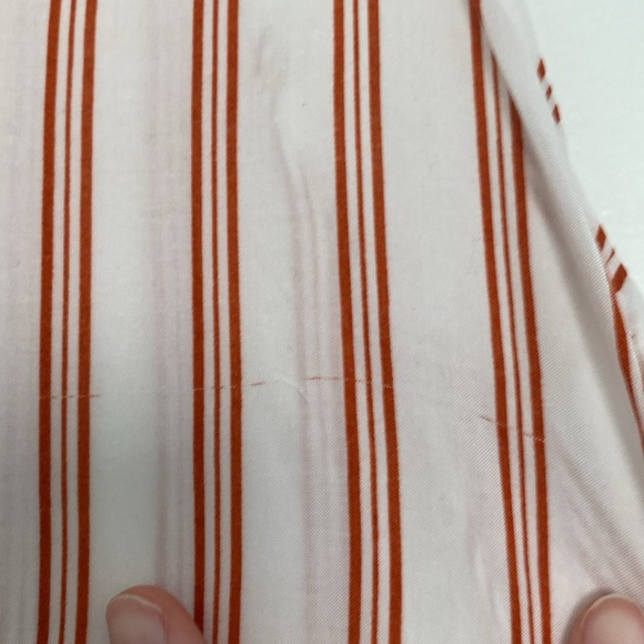 Papaya white and rust stripe flowy tank blouse size medium - Picture 4 of 4